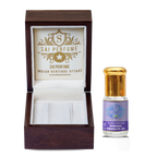Elegant application of Sai Perfume's Boronia Absolute, highlighting its highly complex, fruity, woody, and violet-like aroma prized by master perfumers.