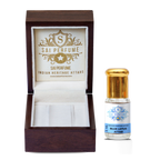 Authentic Nymphaea Caerulea sacred blue lily floral perfume oil extract applied to skin